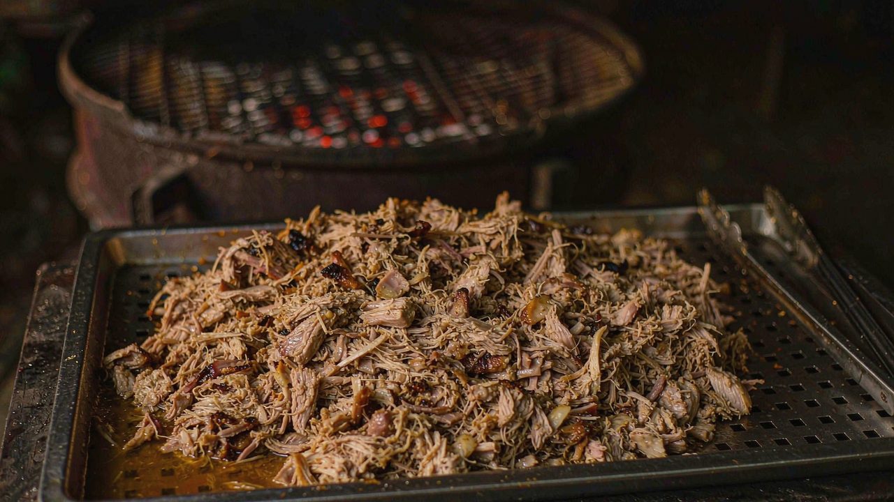 Pulled pork av grisekam